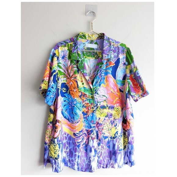 JAMS WORLD button up short sleeve top - Picture 1 of 9
